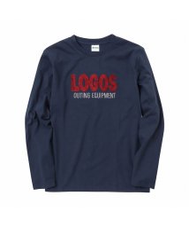 MAC HOUSE(men)(マックハウス（メンズ）)/LOGOS ドライ天竺Tシャツ 0433－1364/ネイビー