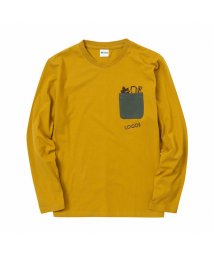 MAC HOUSE(men)(マックハウス（メンズ）)/LOGOS ドライ天竺Tシャツ 0433－1364/イエロー