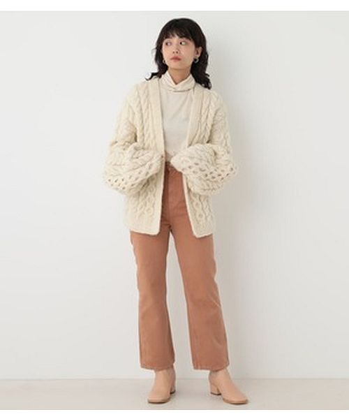 セール】hand knitting cable cardigan(503656457) | ブラックバイ