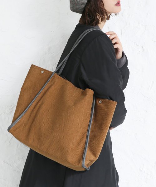 2wayコーデュロイトートバッグ オシャレウォーカー Osharewalker Magaseek