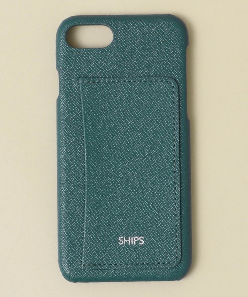 SHIPS MEN(シップス　メン)/SHIPS:【SAFFIANO LEATHER】ゴートレザー iPhoneケース (iPHone 7/8/SE(第二世代)/ダークグリーン
