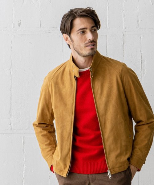 フェイクスエード ゴルフジャケット Hankyu Men S 阪急メンズ フェイクスエード ゴルフジャケット Hankyu Men S 阪急メンズ