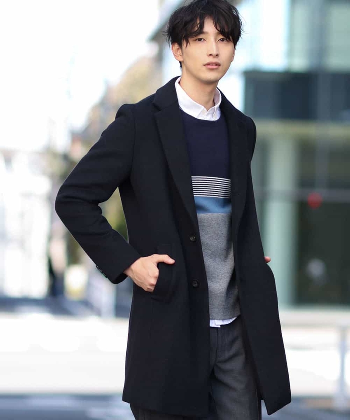 激安アウトレット 1214 新品 チェスターコート ウール コート メンズ チェスターコート Alrc Asia