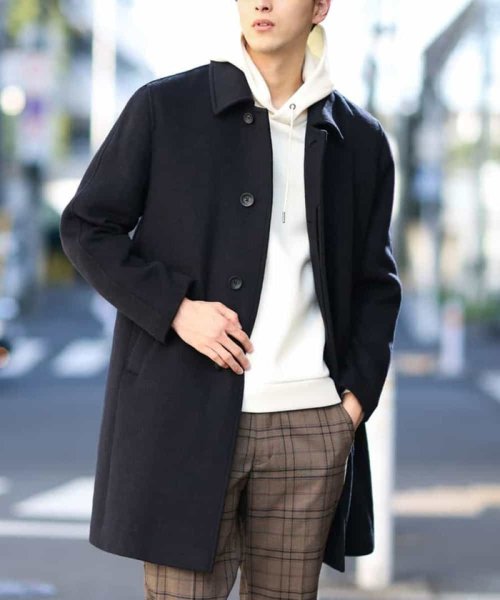 セール ウールライトビーバーステンカラーコート アー ヴェ ヴェメンズ A V V Men Magaseek