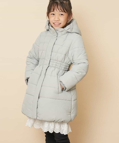 a.v.v(KID'S)(アー・ヴェ・ヴェキッズ)/[100－130]【洗濯機で洗える】中綿ロングコート[WEB限定サイズ]/ミント