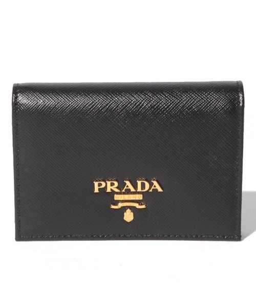 PRADA(プラダ)/【PRADA】二つ折り財布/ブラック