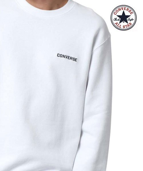 CONVERSE】コンバース オールスター 裏毛 ワンポイント&サガラ スウェットトレーナー ユニセックス(503641371) マルカワ(MARUKAWA) MAGASEEK コンバース スウェット トレーナー