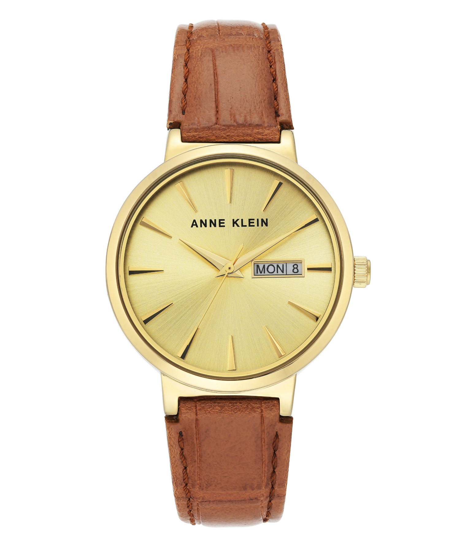 ANNE KLEIN アンクライン 腕時計 クラシカルレザーウォッチ-