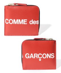 COMME des GARCONS(コムデギャルソン)/【COMME des GARCONS 】コムデギャルソン HUGE LOGO L字ファスナー コインケース /レッド
