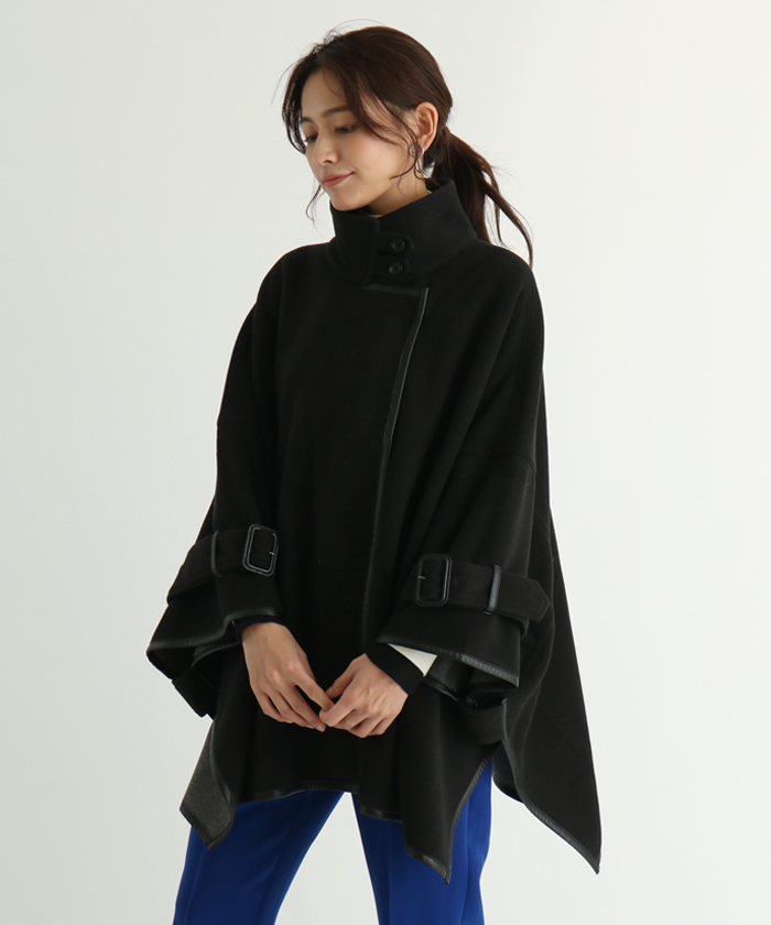 限定値下げ!FENNEL フェンネル マフラー付きポンチョ オーバーサイズ