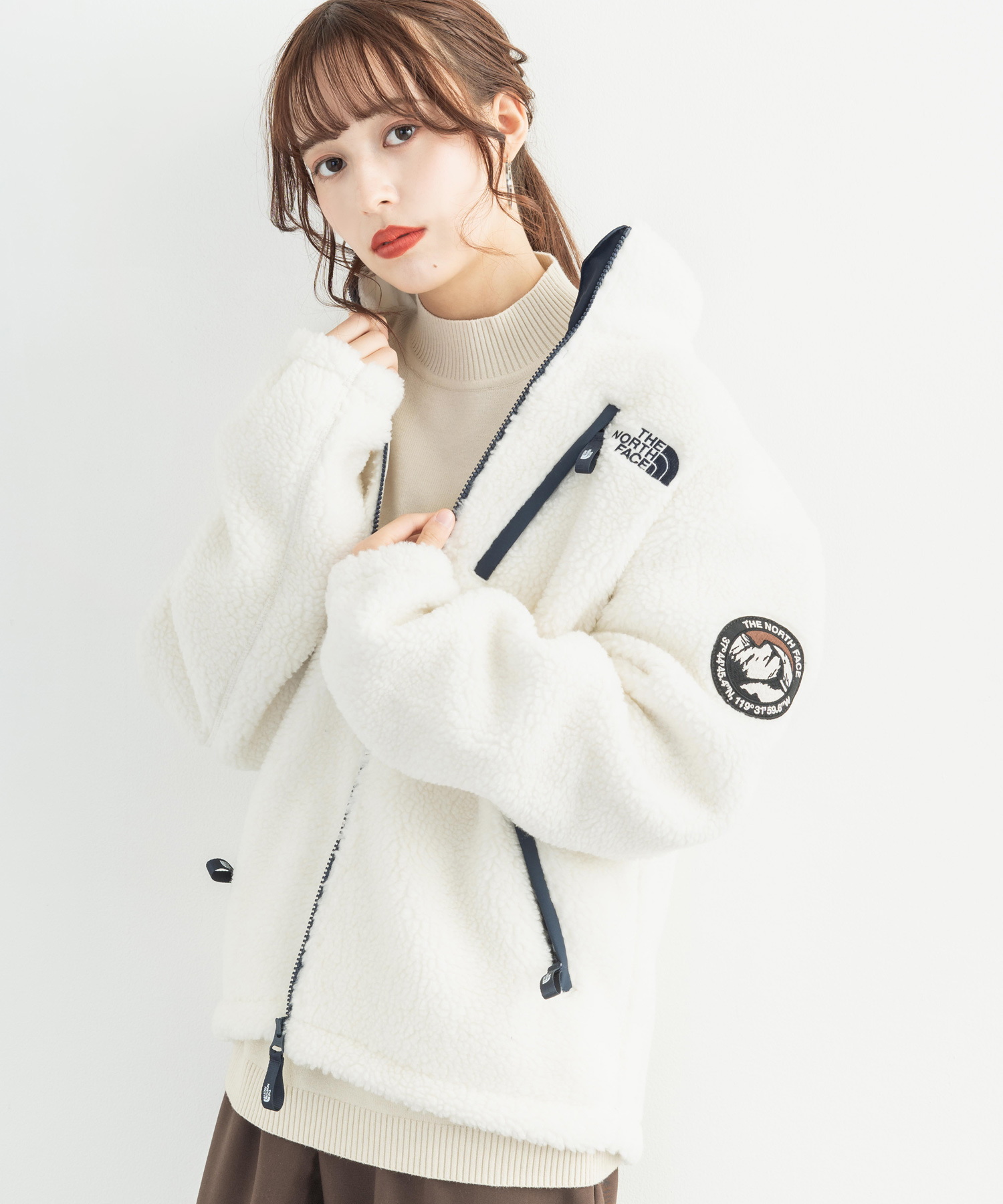 THE NORTH FACE ノースフェイス 韓国 WHITE LABEL ホワイトレーベル RIMO FLEECE JACKET メンズ レディース  ボアジャ