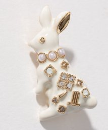 LANVIN en Bleu(JEWELRY)(ランバン　オン　ブルー（ジュエリー）)/うさぎモチーフブローチ/ホワイト