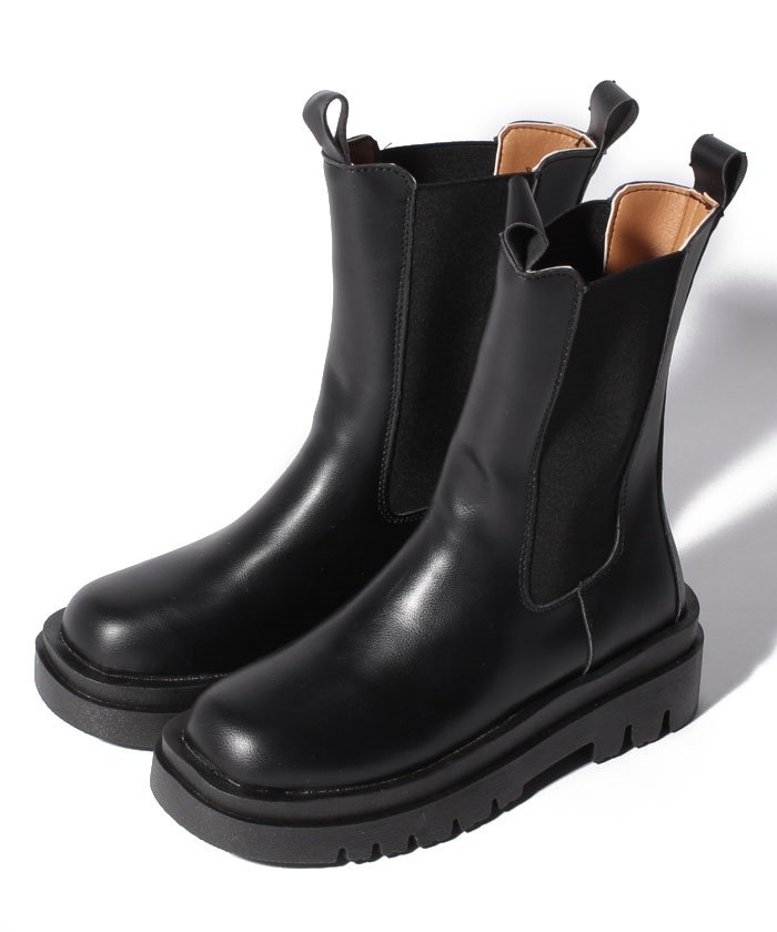 セール 10 Off 厚底サイドゴアロングブーツ スタイルブロック レディース Styleblock Magaseek