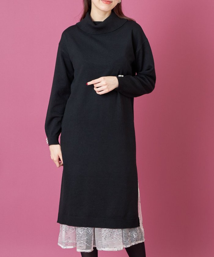 セール インナーレーススカート付き袖口パール装飾タートルネックニットワンピース トッコクローゼット Tocco Closet Magaseek セール インナーレーススカート付き袖口パール装飾タートルネックニットワンピース トッコクローゼット Tocco Closet Magaseek