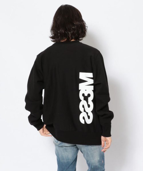 B'2nd(ビーセカンド)/MESS THE MAN.(メス ザ マン）MINI LOGO CN SWEAT ミニロゴスウェット/BLACK