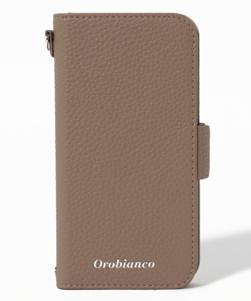 Orobianco（Smartphonecase）(オロビアンコ（スマホケース）)/"シュリンク"PU Leather Book Type Case(iPhone 12 mini)/GREGE
