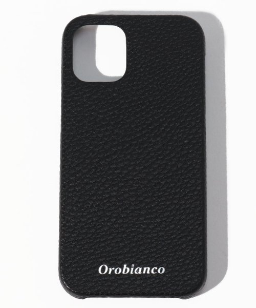 Orobianco（Smartphonecase）(オロビアンコ（スマホケース）)/"シュリンク"PU Leather Back Case(iPhone 12 mini)/BLACK