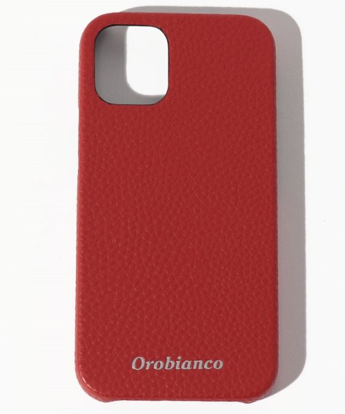 Orobianco（Smartphonecase）(オロビアンコ（スマホケース）)/"シュリンク"PU Leather Back Case(iPhone 12 mini)/RED