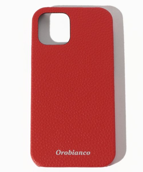 Orobianco（Smartphonecase）(オロビアンコ（スマホケース）)/"シュリンク"PU Leather Back Case(iPhone 12/12 Pro)/RED