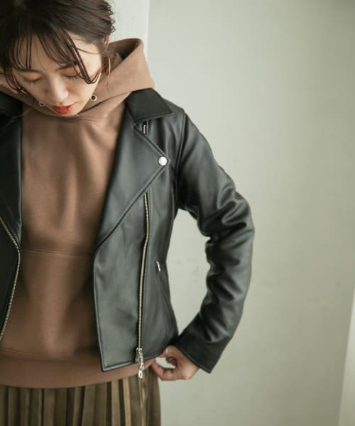 セール ラムレザーダブルライダースジャケット アイテムズ アーバンリサーチ レディース Items Urbanresearch Magaseek