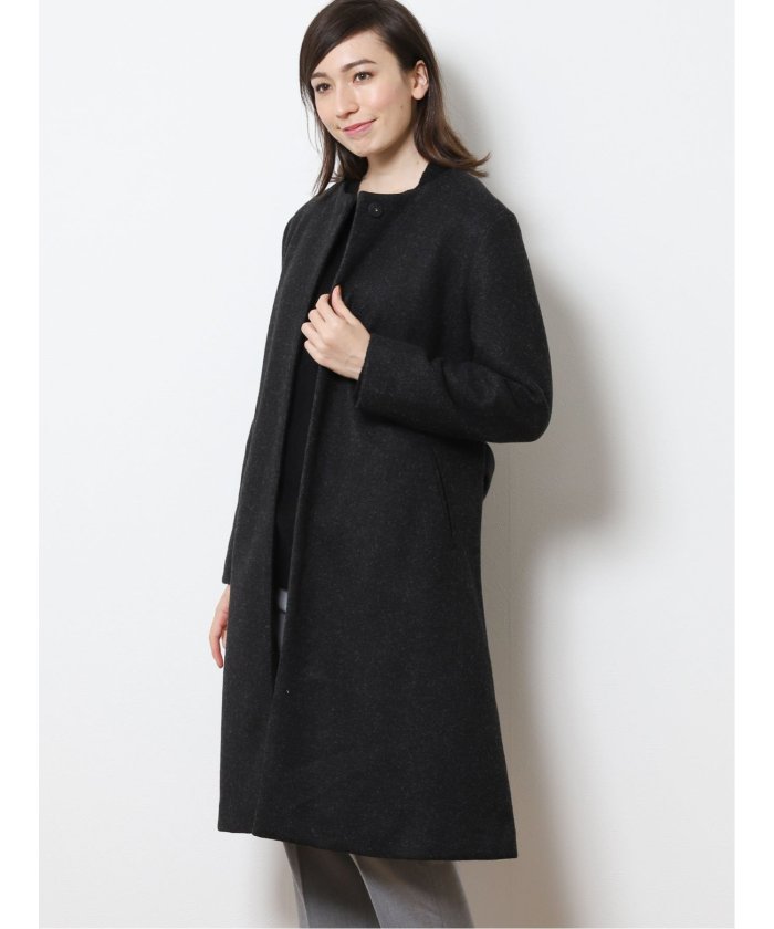 コンビニ受取対応商品 メンズライクノーカラーコート 再入荷1番人気