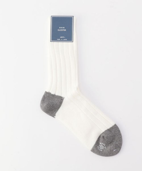 GLOSTER(GLOSTER)/HAND LINKING SOX/ホワイト
