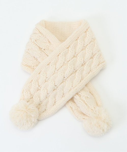 セール 46 Off キッズ ポンポンケーブルニットマフラー イッカ キッズ Ikka Kids Magaseek