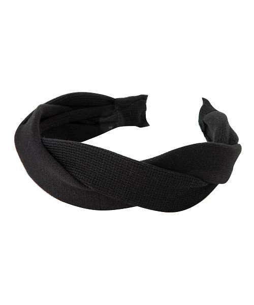 大人カラーのニットターバン風ツイストカチューシャ クリームドット Cream Dot Magaseek