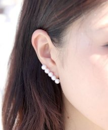 ninon(ニノン)/【4種展開】縦ラインパールピアス/ゴールド