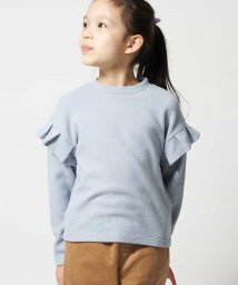 a.v.v(KID'S)(アー・ヴェ・ヴェキッズ)/[100－130]フリルデザインニットソー[WEB限定サイズ]/ライトブルー