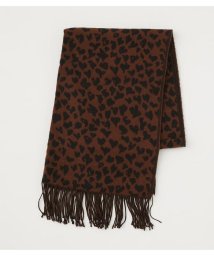 AZUL by moussy(アズールバイマウジー)/HEART LEOPARD STOLE/柄BRN5