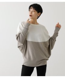 AZUL by moussy(アズールバイマウジー)/NUDIE CIRCULAR DOLMAN KNIT PO/柄WHT5