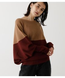 AZUL by moussy(アズールバイマウジー)/NUDIE CIRCULAR DOLMAN KNIT PO/柄BRD5