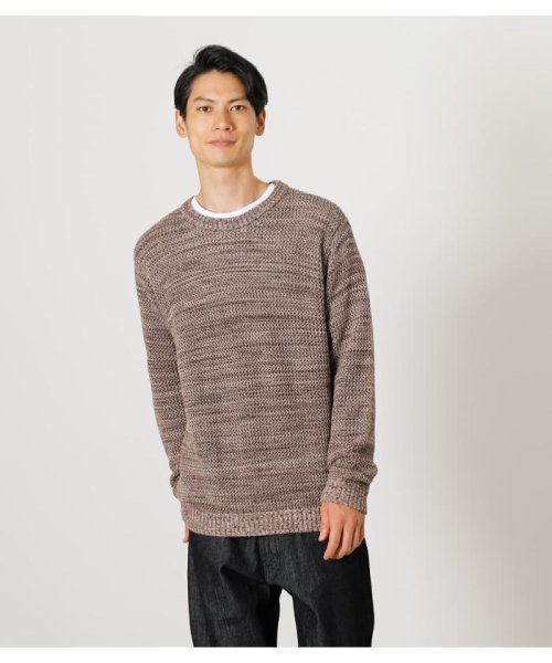 AZUL by moussy(アズールバイマウジー)/KEY KNITTING PULLOVER KNIT/BEG