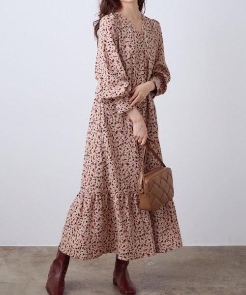 セール ボリュームスリーブティアードワンピース ビス Vis Magaseek