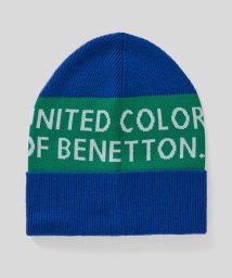 BENETTON (mens)(ベネトン（メンズ）)/コットンベネトンロゴニットキャップ/ブルー