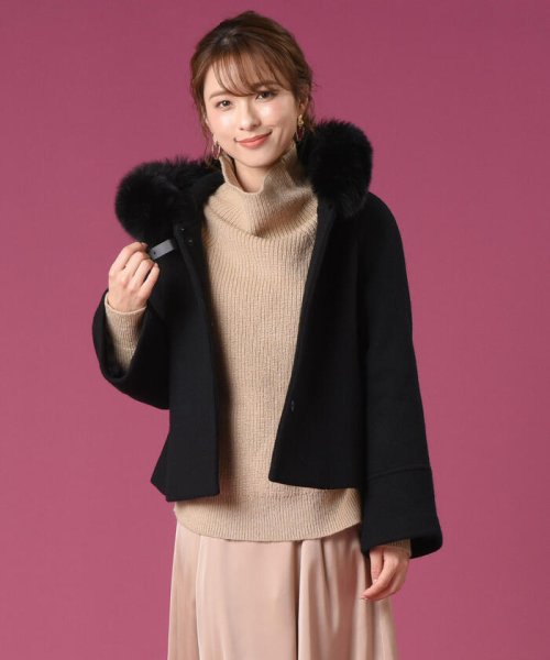 セール ｆｏｘファー付ショートコート クイーンズコート Queens Court Magaseek