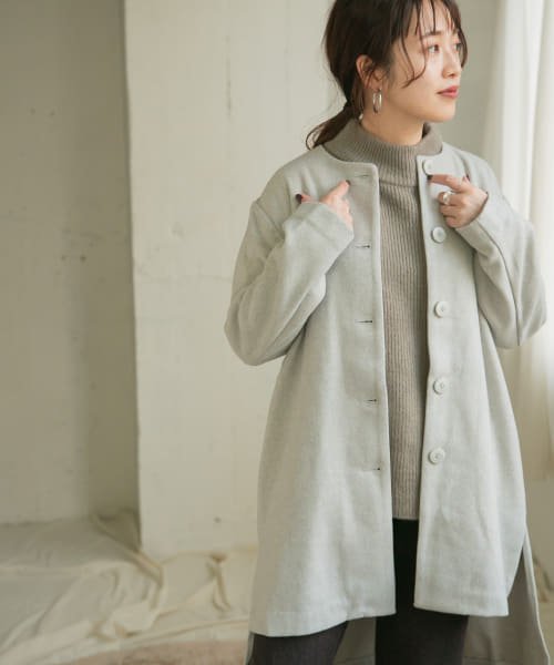 セール Items ウール混メルトンノーカラーコート アーバンリサーチ アウトレット Urban Research Outlet Magaseek