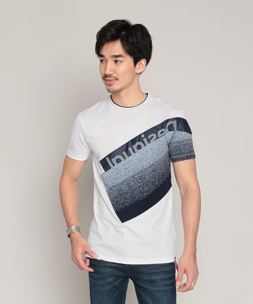 Desigual(デシグアル)/Tシャツ半袖 DAVID/ホワイト系