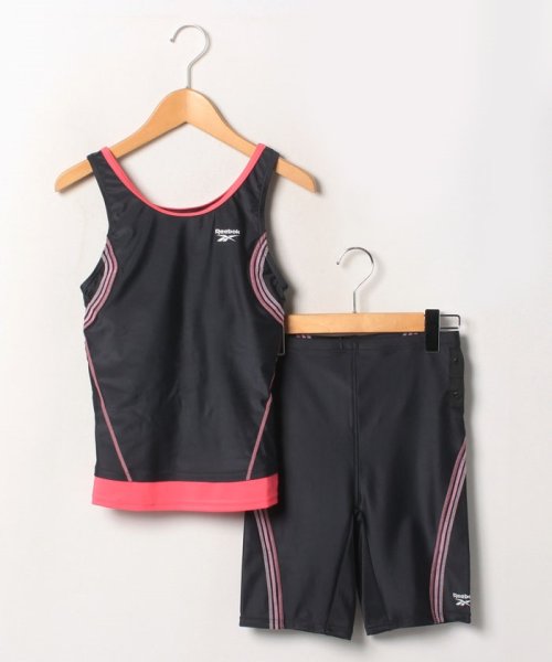 VacaSta Swimwear(バケスタ　スイムウェア（レディース）)/【REEBOK】無地ベーシック配色ステッチ/ピンク