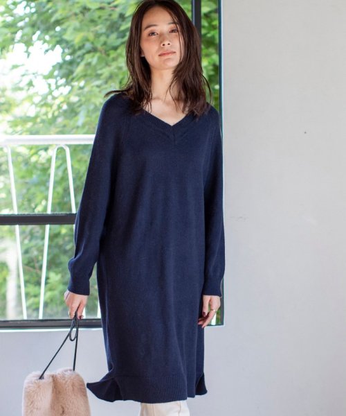 セール Web限定 Vネックニットワンピース コーエン Coen Magaseek
