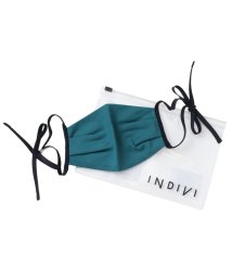 INDIVI(インディヴィ)/【抗ウィルス性】デザインマスク/ダークグリーン（023）
