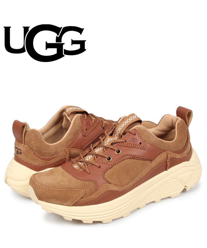 Ugg アグ スニーカー トレーナー メンズ 厚底 Miwo Low Trainer ブラウン アグ Ugg Magaseek