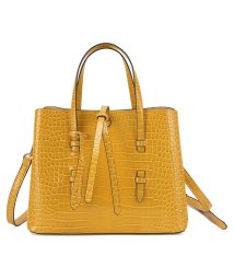 Ungrid(アングリッド)/アングリッド Ungrid バッグ トートバッグ ハンドバッグ ショルダー レディース 2WAY CROCODILE STRING FLAP HANDBAG ブ/イエロー