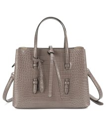 Ungrid(アングリッド)/アングリッド Ungrid バッグ トートバッグ ハンドバッグ ショルダー レディース 2WAY CROCODILE STRING FLAP HANDBAG ブ/オーク