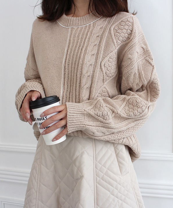 L'Appartement Thermal Knit◇ベージュ