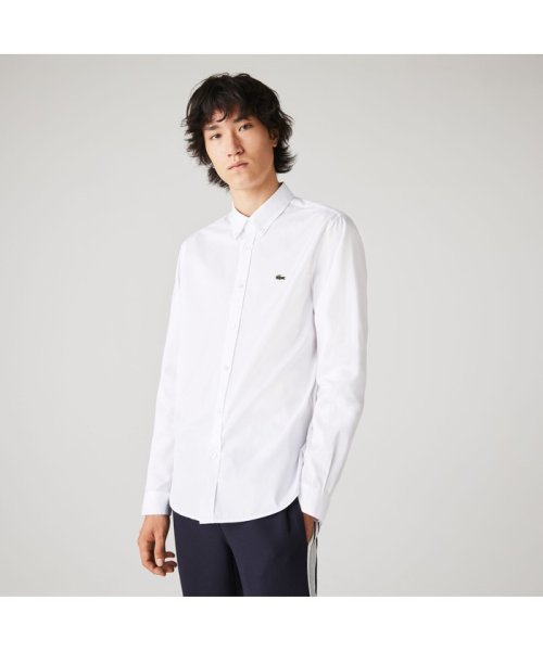 LACOSTE Mens(ラコステ　メンズ)/プレミアムコットンロングスリーブシャツ/ホワイト