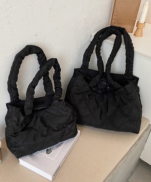 セール トートバッグ レディース マザーズバッグ 秋冬大容量 キルティング ナイロンバック 中綿 軽量 通学通勤 ショルダーバッグ ミニミニストア Miniministore Magaseek