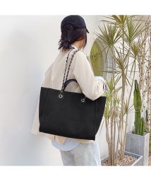 miniministore(ミニミニストア)/キャンバス トートバッグ/ブラック