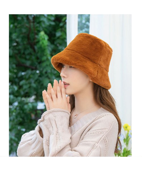 セール セイヘイショップ Seiheishop バケットハット レディース ハット 帽子 ファーハット 暖かい 手触り良い おしゃれ 折りたためる 防寒 デイリー シンプル Magaseek